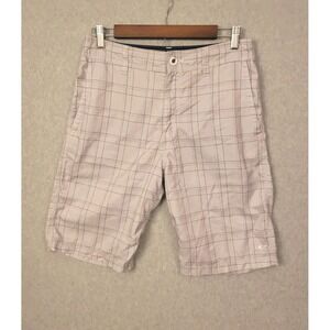 O'Neill Hybrid‎ Shorts Mens 30 Gray Board Shorts Plaid Moisture Wick Breathable